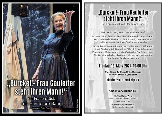 Ein-Frauenstück mit Hannelore Bähr | Foto: zur freien Verfügung