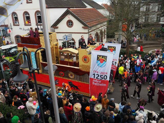 1250 Jahre Bellheim werden 2024 gefeiert - daran erinnert die Landjugend Bellheim mit ihrem diesjährigen Motto | Foto: Katharina Schmitt