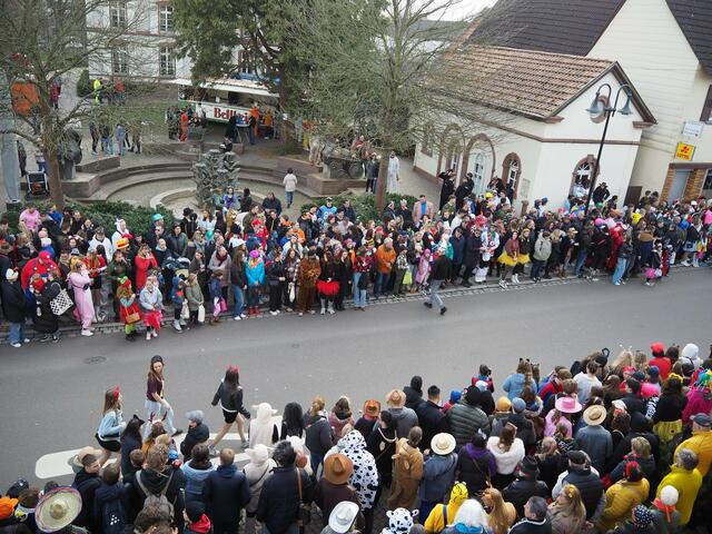 Gut besucht standen die Zuschauer in dritter oder sogar vierter Reihe, um dem bunten Treiben auf den Straßen zuzuschauen | Foto: Katharina Schmitt