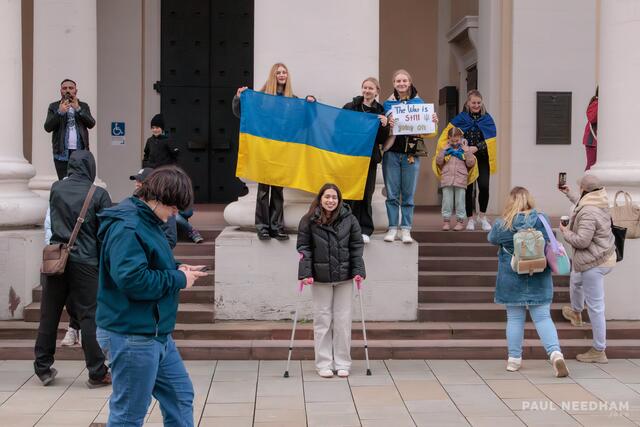 Karslruhe protestiert gegen den anhaltenden Krieg in der Ukraine | Foto: Paul Needham