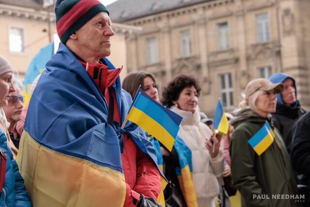 Karslruhe protestiert gegen den anhaltenden Krieg in der Ukraine | Foto: Paul Needham