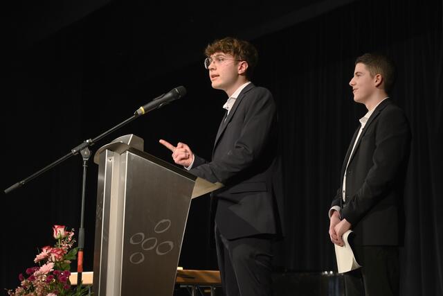 Die Schülersprecher Jonas Becker und Julian Geht | Foto: Sickingen-Gymnasium Landstuhl