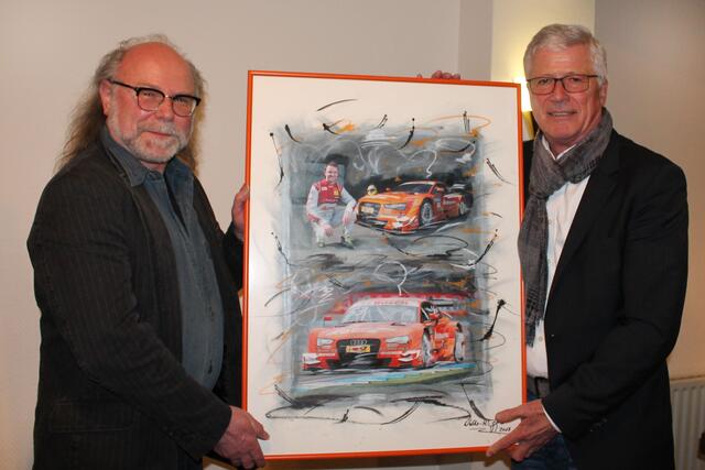 Walter-Heinz Glaß (links) mit Arno Zensen vom Keke Rosberg-Team | Foto: Michael Sonnick