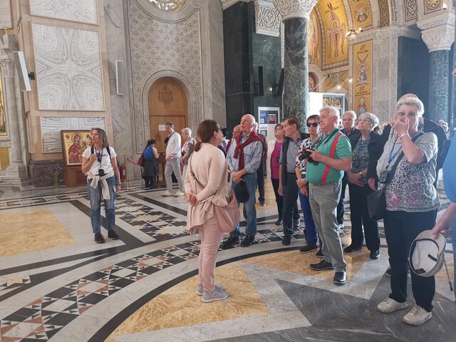 Im Dom des Heiligen Sava, der orthodoxen Kathedrale in Belgrad. | Foto: Arndt
