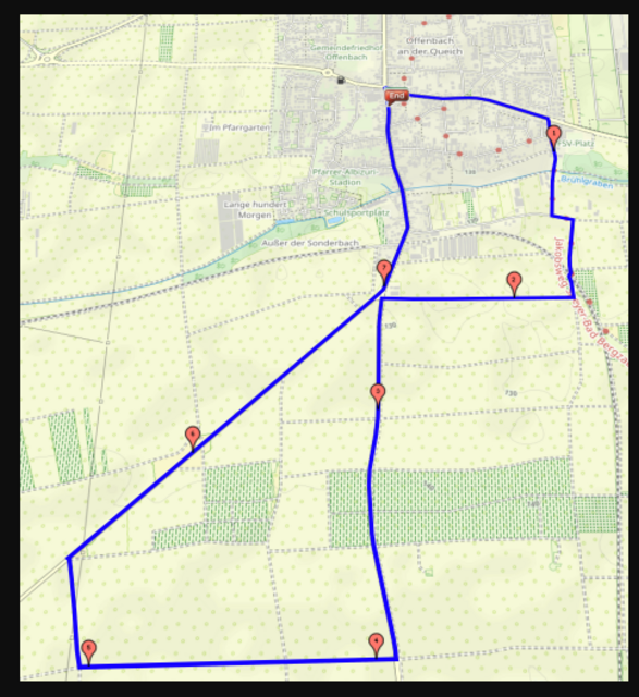 Ausblick: Die neue Strecke vom 1. Mai Rennen | Foto: RV Vorwärts Offenbach