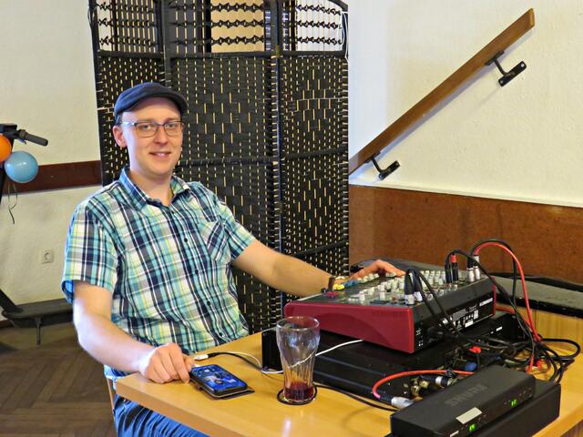 Für die Technik war Marco Hartmann verantwortlich | Foto: Brigitte Melder