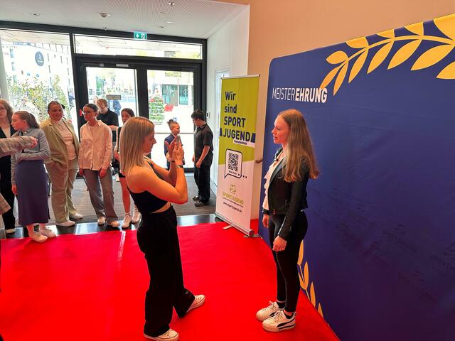 Anne Slosharek bei der Sportjugend-Ehrung | Foto: Martin Slosharek