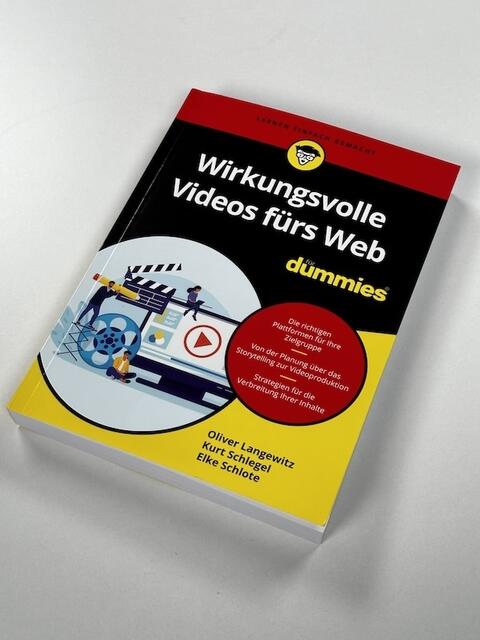 Das Buch "Wirkungsvolle videos fürs Web für dummies" ist im Buchhandel erhältlich. | Foto: Oskar Tanaka / Filmboard Karlsruhe