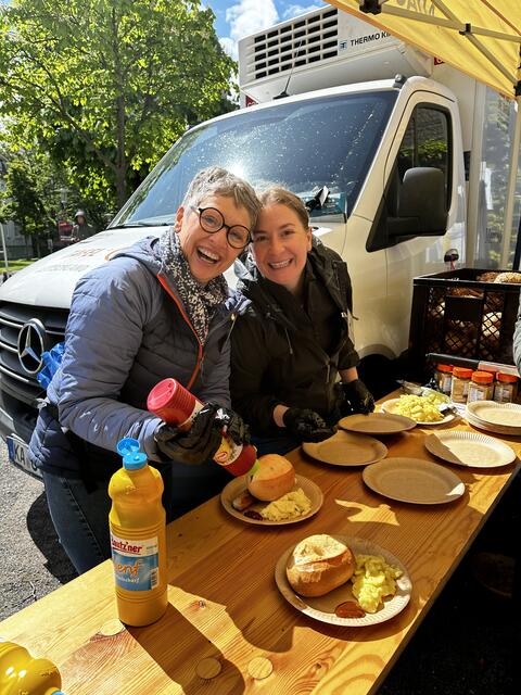Bei all der Arbeit kam der Spaß nicht zu kurz. | Foto: Oliver Langewitz