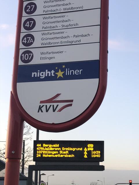 Haltestelle Durlach - Zündhütle. | Foto: Roland Jourdan