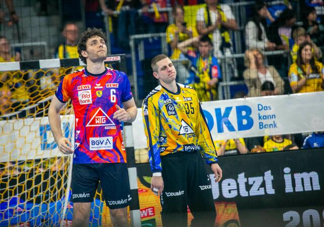 Niclas Kirkelokke und Joel Birlehm
Enttäuschung pur | Foto: Wolfgang Neuberth