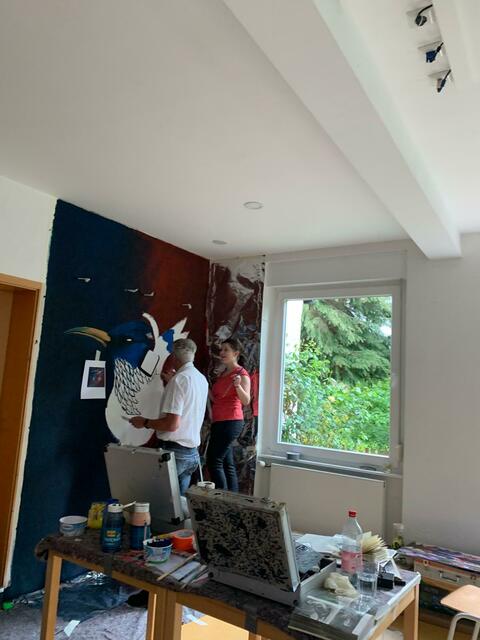 Ein Kunstwerk entsteht | Foto: Rotary Club Bad Bergzabern