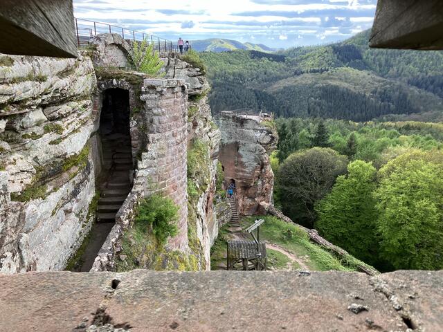 Auch beim Abstieg wird man mit tollen Ausblicken belohnt | Foto: B. Bender