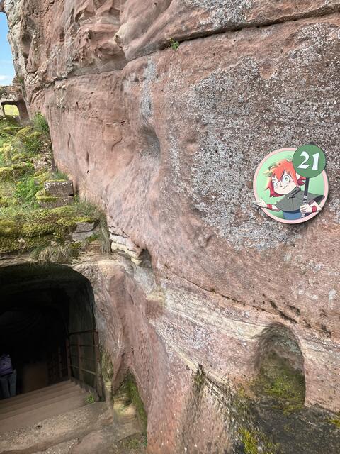 Hier geht es hinunter zur Ausstellung | Foto: B. Bender