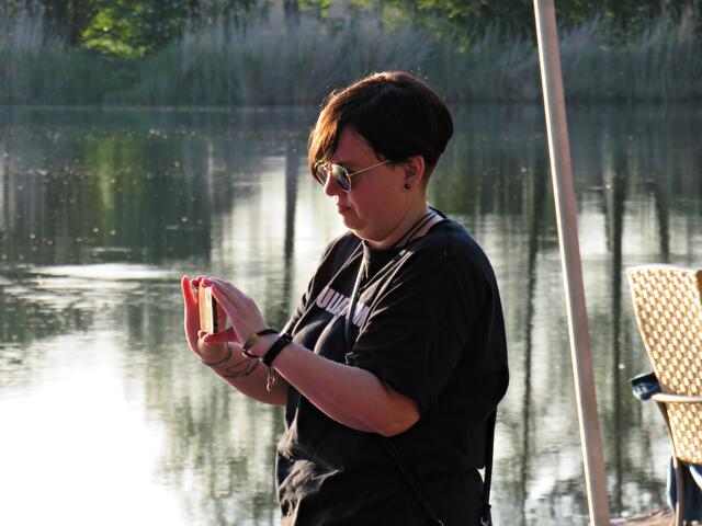 Michaela Bodes  bei der Arbeit | Foto: Brigitte Melder