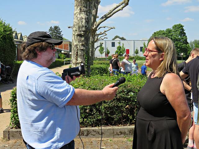 Bianca Staßen wurde interviewt | Foto: Brigitte Melder