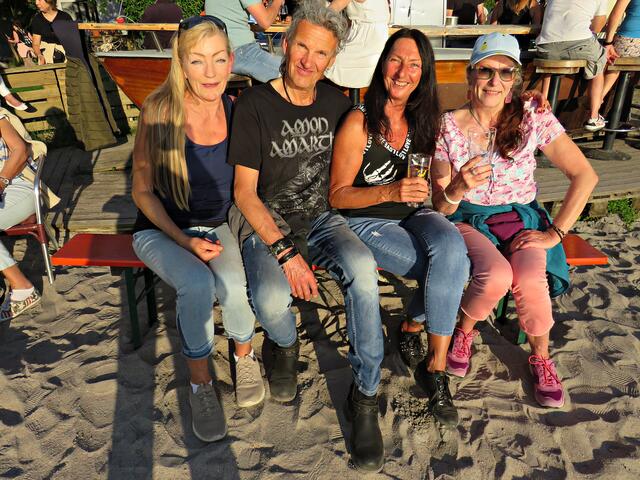 Die Vier genossen den wundervollen Abend | Foto: Brigitte Melder