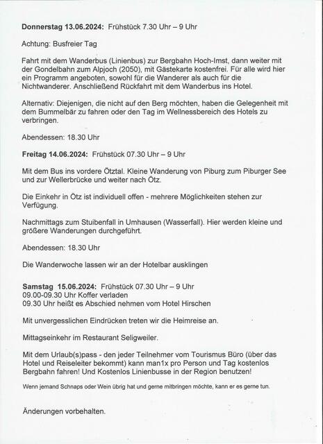 Programm Seite 2 | Foto: Ich