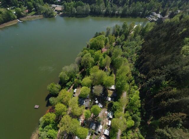 Das Campinggelände am Gelterswoog befindet sich in ruhiger Lage, genau gegenüber vom gut frequentierten Strandbad am Gelterswoog | Foto: Camping Gelterswoog