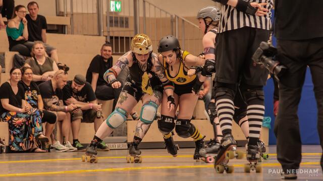 1. Bundesliga Roller Derby // rocKArollers vs Ruhrpott Roller Derby | Foto: Paul Needham