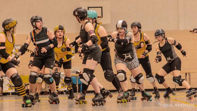1. Bundesliga Roller Derby // rocKArollers vs Ruhrpott Roller Derby | Foto: Paul Needham