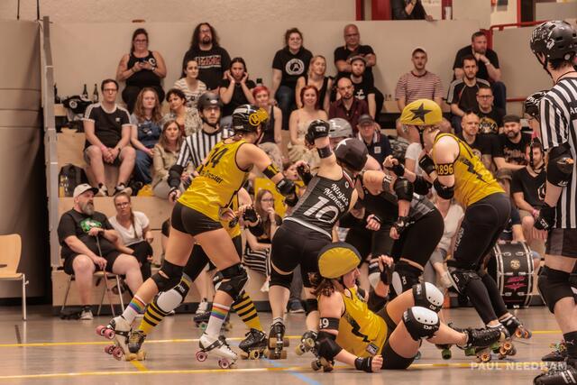 1. Bundesliga Roller Derby // rocKArollers vs Ruhrpott Roller Derby | Foto: Paul Needham
