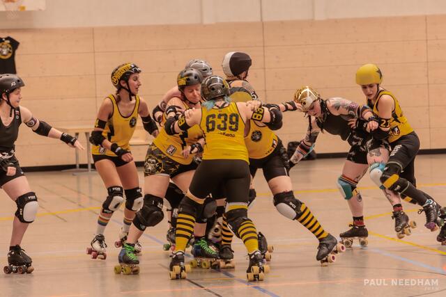 1. Bundesliga Roller Derby // rocKArollers vs Ruhrpott Roller Derby | Foto: Paul Needham