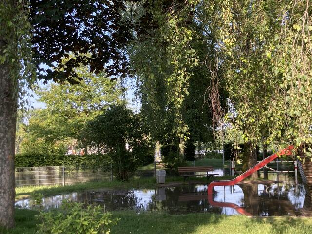 Pegelstand in Worms am Rhein am 3. Juni 2024: 683 cm | Foto: Anouar Touir