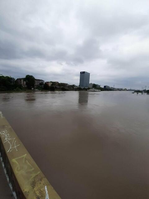 Pegelstand am Neckar in Mannheim am 2. Juni 2024: 721 cm | Foto: Anouar Touir