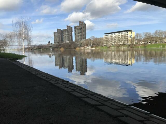 Pegelstand des Neckars am 4. Februar 2021: 715 cm | Foto: Anouar Touir