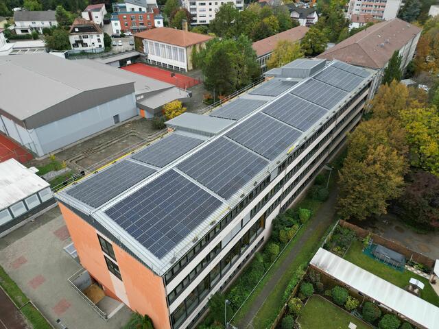 Die PV-Anlage auf dem Leininger Gymnasium | Foto: Kreisverwaltung Bad Dürkheim