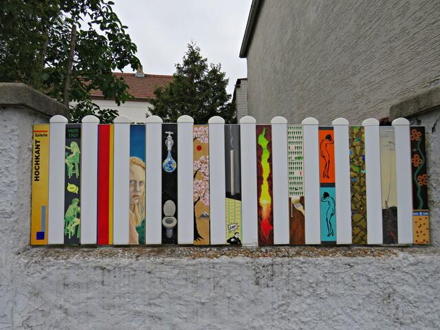 Das ist die Kunst am Lattenzaun | Foto: Brigitte Melder