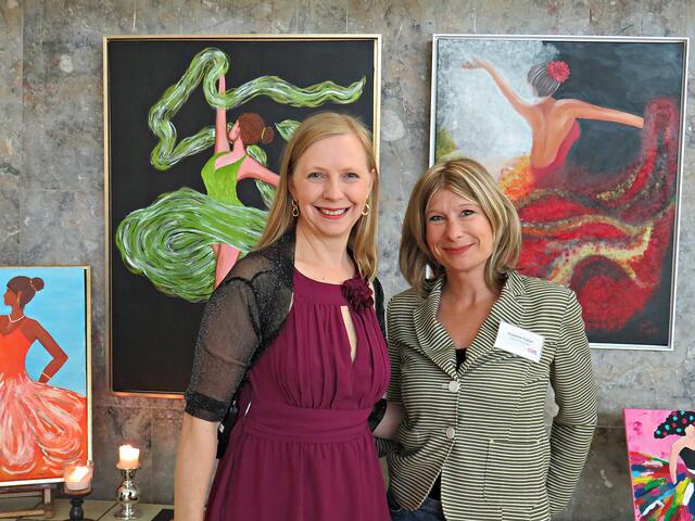 Anete Wackerhage und GML-Dame Susanne Falter | Foto: Brigitte Melder