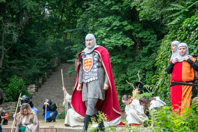 König Richard(Michael Goericke) kommt | Foto: Wolfgang Neuberth