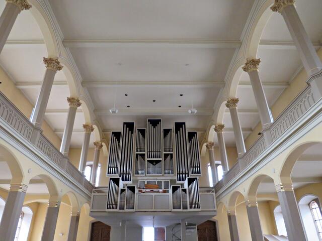 In der prot. Michaelskirche mit einer riesigen Orgel | Foto: Brigitte Melder