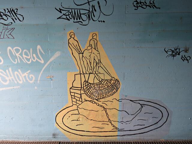 Graffity in der Unterführung | Foto: Brigitte Melder