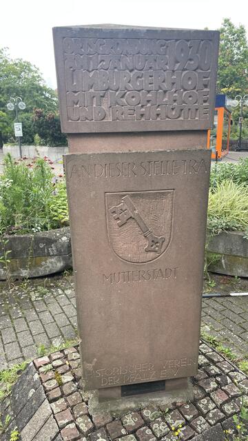 Gründungsstein von Limburgerhof | Foto: Michael Ceranski