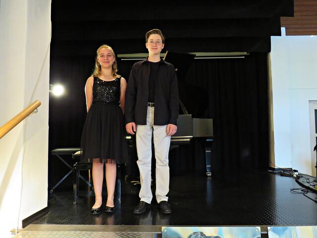 Nochmal von vorne die beiden Musiker | Foto: Brigitte Melder