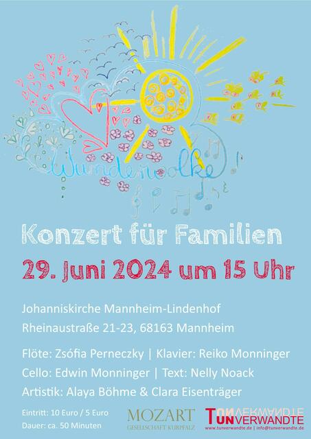 Plakat Konzert für Familien | Foto: (c) Nelly Noack