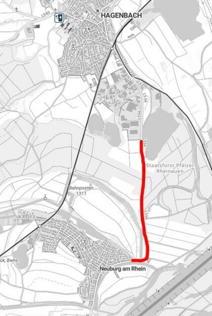 Diese Strecke ist betroffen | Foto: Ausschnitt Mobilitätsatlas/LBM