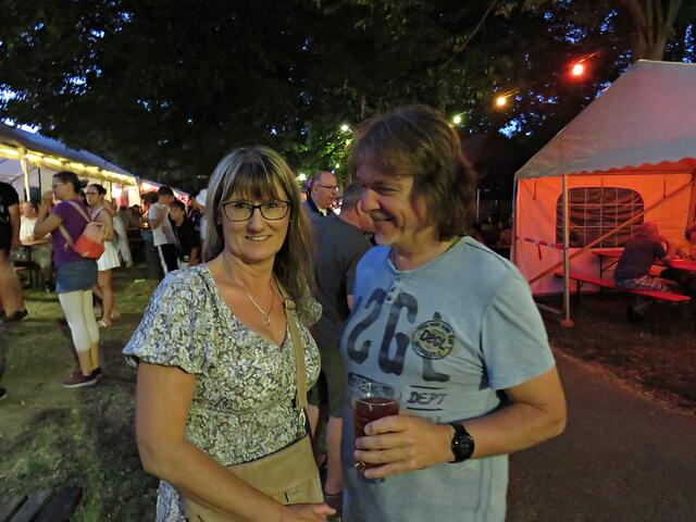 Sandra und Musiker Roland Moschel noch getroffen | Foto: Brigitte Melder