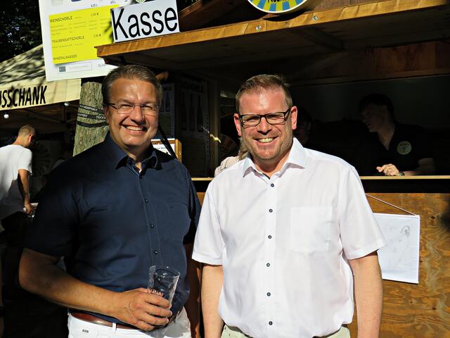 Zwei attraktive Strahlemänner: Ralf Marohn und Christian Schreider | Foto: Brigitte Melder