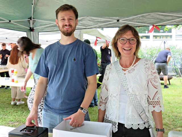 Leon Pischem und Brigitte Domke | Foto: Brigitte Melder