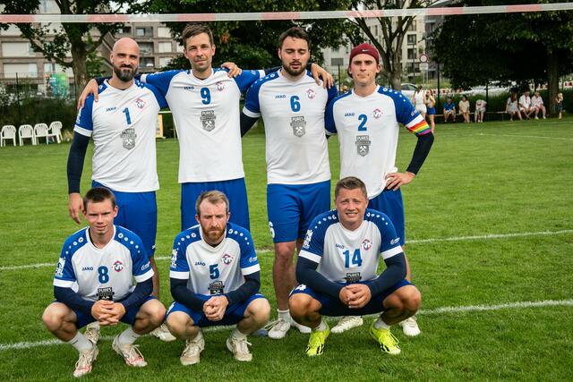 Maximilian Breier, Jan-Frederic Trinemeier,Marcel Stoklasa,Felix Klassen,Aleksey Liebernickel ,Moritz Kiefer,Steffen Kowalik  | Foto: Wolfgang Neuberth