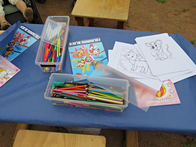 Hier konnte ausgemalt werden | Foto: Brigitte Melder