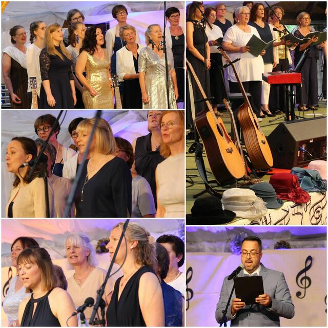 Marcel Holzer führt das Publikum einfühlsam in den Themenabend und viele unserer Sängerinnen erleben eine Premiere an diesem Abend. | Foto: All Cantare