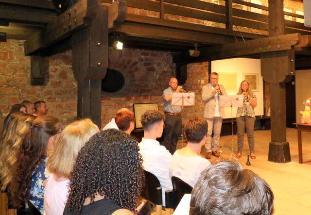 Das "Bläsertrio" der Kreisverwaltung | Foto: Dr. Georgia Matt-Haen