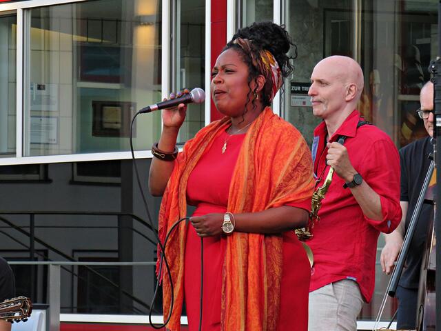 Großer Auftritt von Menna Mulugeta | Foto: Brigitte Melder