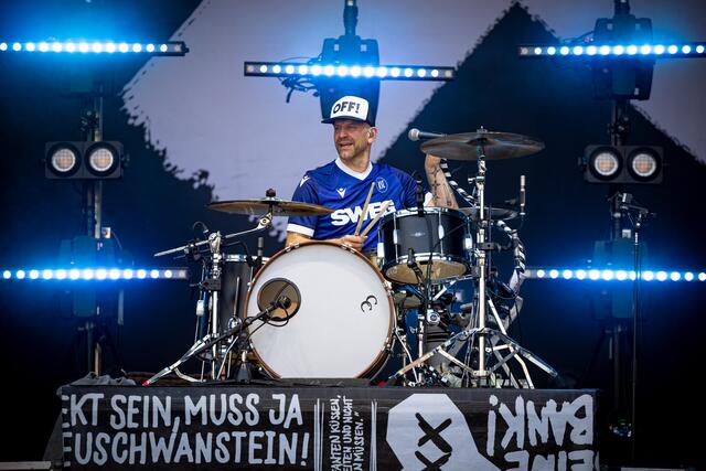 Sportfreunde Stiller - natürlich mit KSC-Trikot | Foto: Jürgen Franke/Das Fest