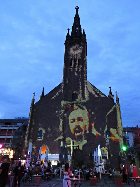 Luciano Pavarotti auf dem Lutherturm | Foto: Brigitte Melder